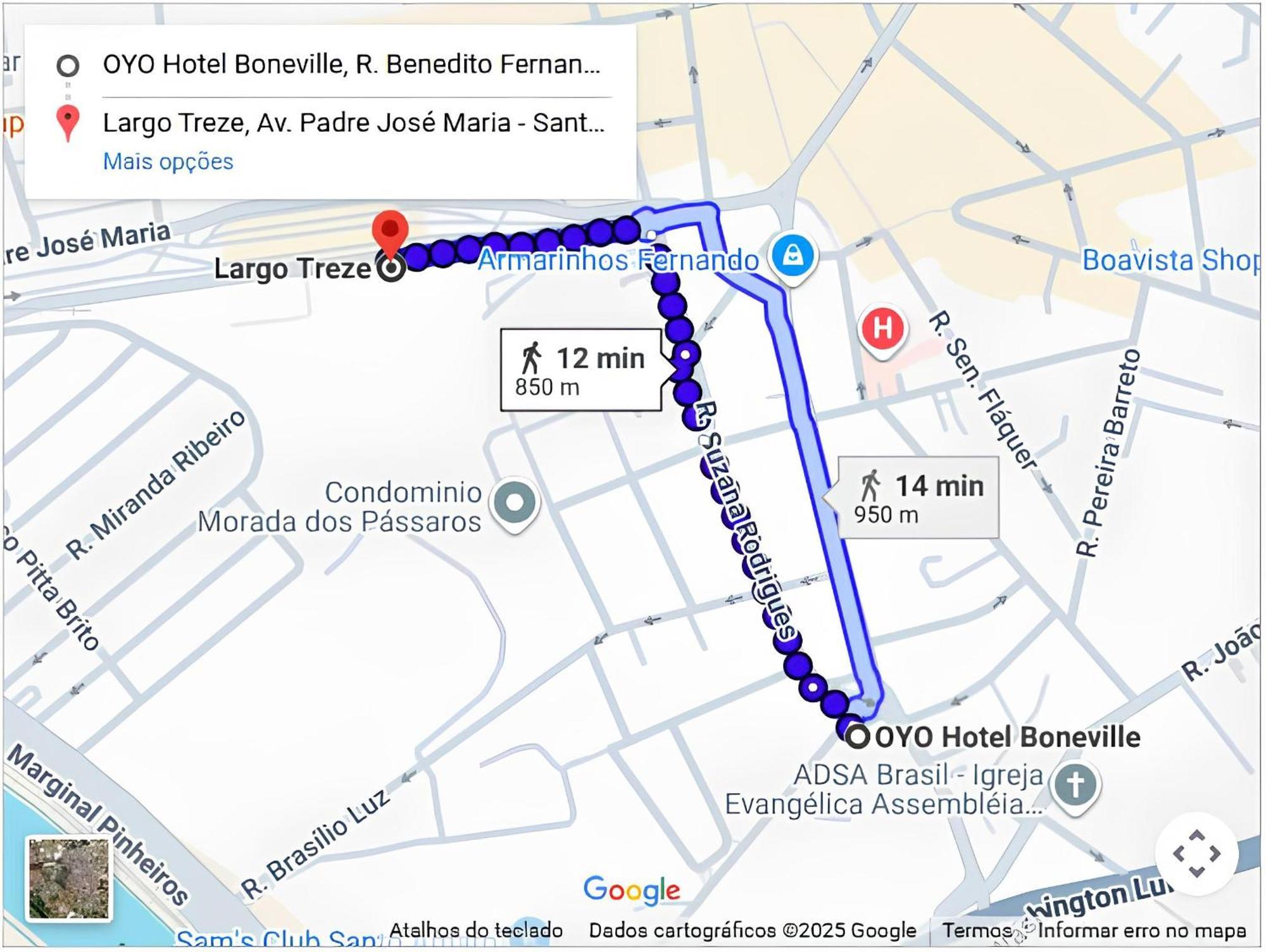 Hotel Boneville Santo Amaro - 850 M Do Metro Largo Treze - Promocao Ano Novo Com 60 Off, Sao Paulo